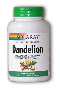 Solaray: Dandelion Root 180ct 520mg