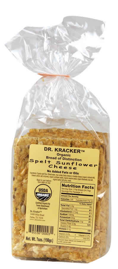 FLATBREAD,OG,SUNFLOWER SD Case of 12 / 7 OZ from doctor Kracker