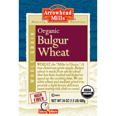BULGUR WHEAT,OG Case of 12 / 24 OZ from Arrowhead Mills