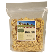 BANANA CHIPS,NATURAL Case of 6 / 18 OZ from WoodStock Farms