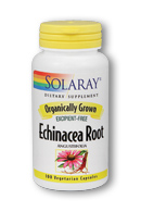 Organic echinacea angustifolia root, 100ct 450mg
