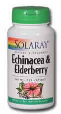 Echinacea and Elderberry 100ct 440mg from Solaray