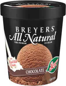 Breyers: Ice cream,chocolate,natrl 56 OZ