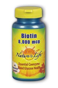 Biotin 8000 mcg 60 caps from Natures Life
