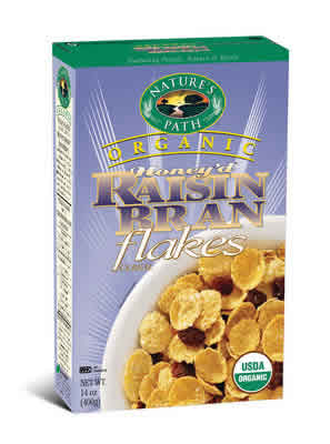 CEREAL,OG,HNY'D RAISN BRN Case of 12 / 14.1 OZ from Nature's Path