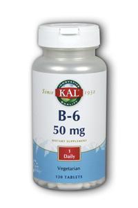 B-6 50mg 120ct - 50mg from Kal