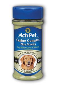 Canine Complex Plus Greens 121.5 Grams from Actipet