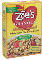 Flax & soy granola honey almond Case of 12 / 11 OZ from Zoe Foods