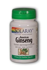 Ginseng Root--American 50ct 480mg from Solaray