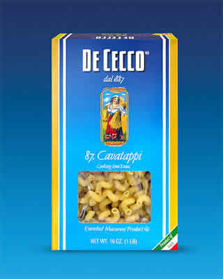 PASTA,CAVATAPPI,CORKSREW Case of 20 / 16 OZ from De Cecco Pasta