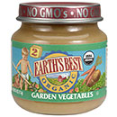 Earths Best (Hain): Garden vegetables,og 4 OZ