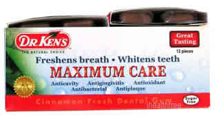 DENTAL GUM CINNAMON Case of 12 / 12pc from Doctor Kens
