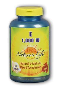 Natures Life: Vitamin E, 1,000 IU 100ct