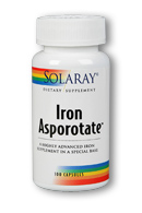 Iron Asporotate, 100ct 18mg