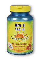 Natures life - Dry e, 400 iu 100ct
