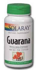 Guarana 100ct 400mg from Solaray