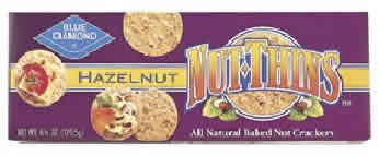 Thin crackers,hazelnut Case of 12 / 4.25 OZ from Blue Diamond Growers Co-Op