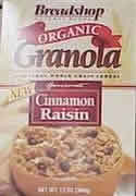 Bread Shop: Granola,cinnamon raisin 13 OZ
