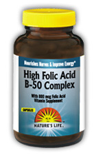 High Folic Acid B-50 250ct from Natures Life