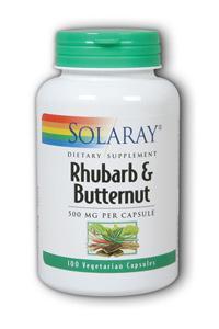 Rhubarb and ButterNut 100ct from Solaray