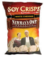 SOY CRISPS,WHITE CHEDDAR Case of 12 / 3.5 OZ from Newman's Own Organics