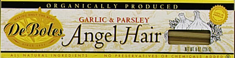 ANGEL HAIR,GARLIC&PARSLEY Case of 12 / 8 OZ from DeBoles