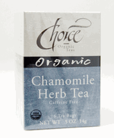 TEA,OG,CHAMOMILE Case of 1 / 16 CT from Choice Organic Teas