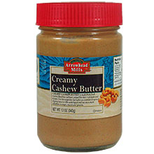 CASHEW BUTTER,CREAMY Case of 12 / 12 OZ from Arrowhead Mills