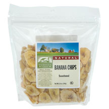 BANANA CHIPS,SWEETENED - 8 / 12 OZ from WoodStock Farms