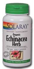 Organic echinacea purpurea herb, 100ct 380mg