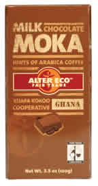 Chocolate milk moka ghana Case of 22 / 3.5 OZ from Alter Eco Fair Trade