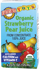 Juice,og,strawberry pear Case of 11 / 4 4.23OZ from Earths Best (Hain)