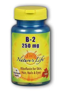 Natures Life: Vitamin B-2, 250mg 50ct
