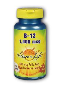 Natures Life: Vitamin B-12, 1,000 mcg 100ct