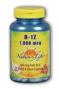 Natures Life: Vitamin B-12, 1,000 mcg 250ct