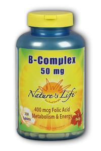 Natures Life: B-Complex, 50 mg 250ct
