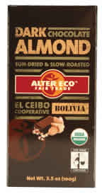 Chocolate organic dark almond Case of 22 / 3.5 OZ from Alter Eco Fair Trade