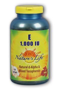 Natures Life: Vitamin E, 1,000 IU 250ct