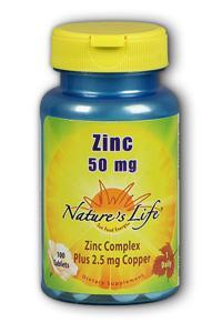 Natures Life: Zinc, 50 mg 100ct