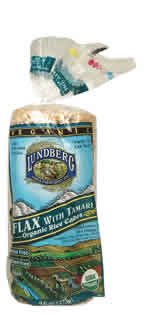 RICE CAKE,OG,FLAX W/TAMAR Case of 12 / 9.6 OZ from Lundberg Farms