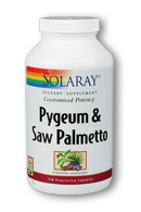 Solaray - Pygeum and saw palmetto 240ct