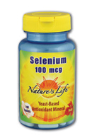 Natures life - Yeast based selenium, 100 mcg 100ct