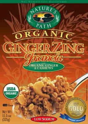 GRANOLA,OG,GINGER ZINGER Case of 25 / # from Nature's Path