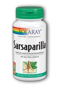 Sarsaparilla Root 100ct 450mg from Solaray