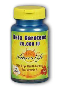 Natures Life: Beta Carotene 25,000 IU 100ct