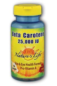 Natures Life: Beta Carotene 25,000 IU 250ct