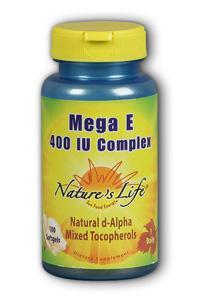 Natures Life: Mega E, 400 Complex 100ct