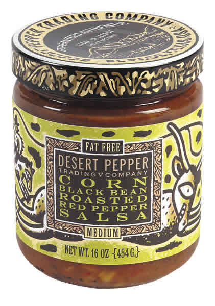 SALSA,CORN,BLKBN,RSTD PPR Case of 6 / 16 OZ from Desert Pepper Trading