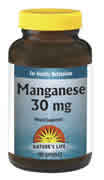 Manganese, 30 mg 100ct from Natures Life