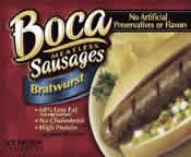 Sausage,bratwurst,veg Case of 12 / 10 OZ from Boca Foods